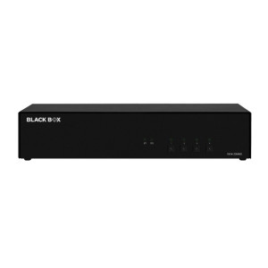 Black Box KVS4-2004VX Secure KVM Switch, 4-Port, Dual Monitor, DisplayPort, CAC